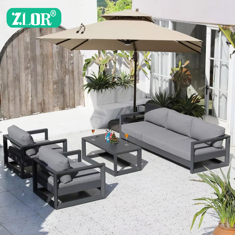 Outdoor Furniture Luxury - Conjuntos de Sofás de Alumínio de