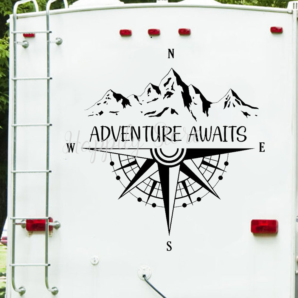 Outdoor Furniture Ideas - Campervan adesivos aventura aguarda decalque da