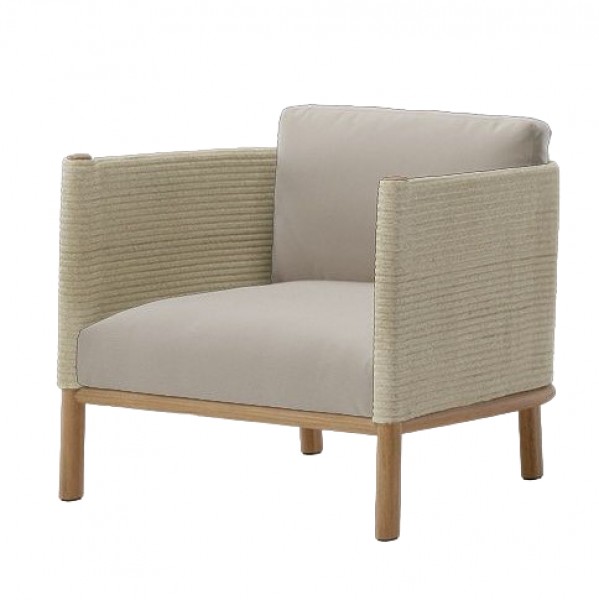Outdoor Furniture Teak - Sofá individual de madeira teca com