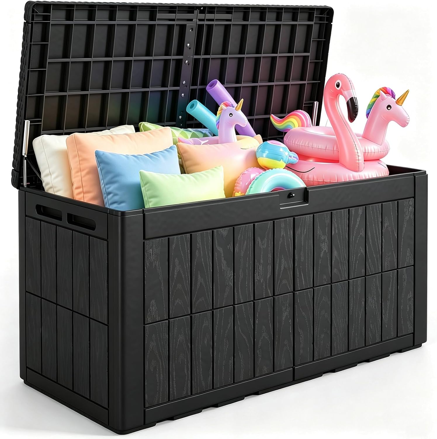Outdoor Furniture Black - Caixa de Armazenamento Externa Grande de