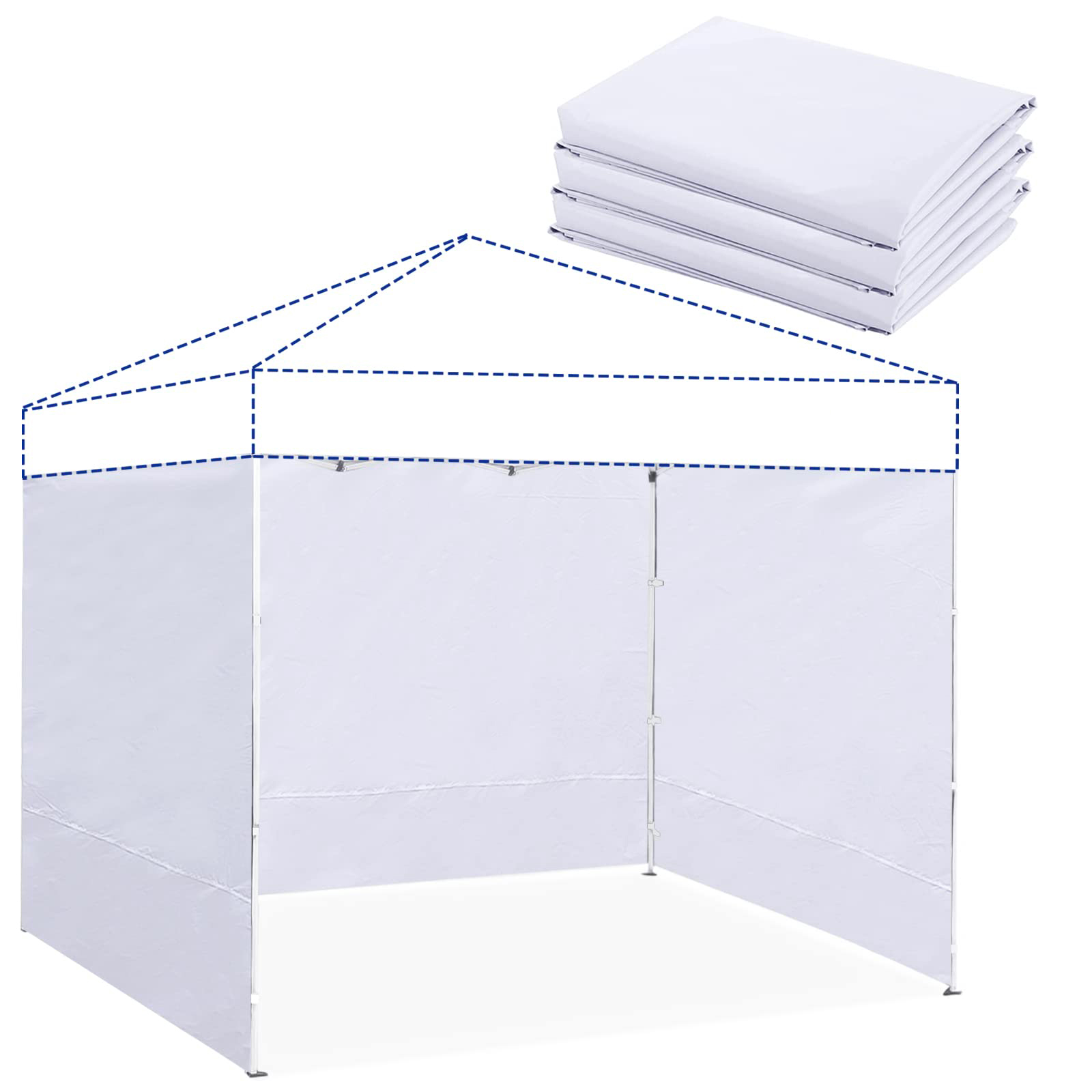 Gazebo Pop Up - Tenda Gazebo Impermeável com Parede Lateral