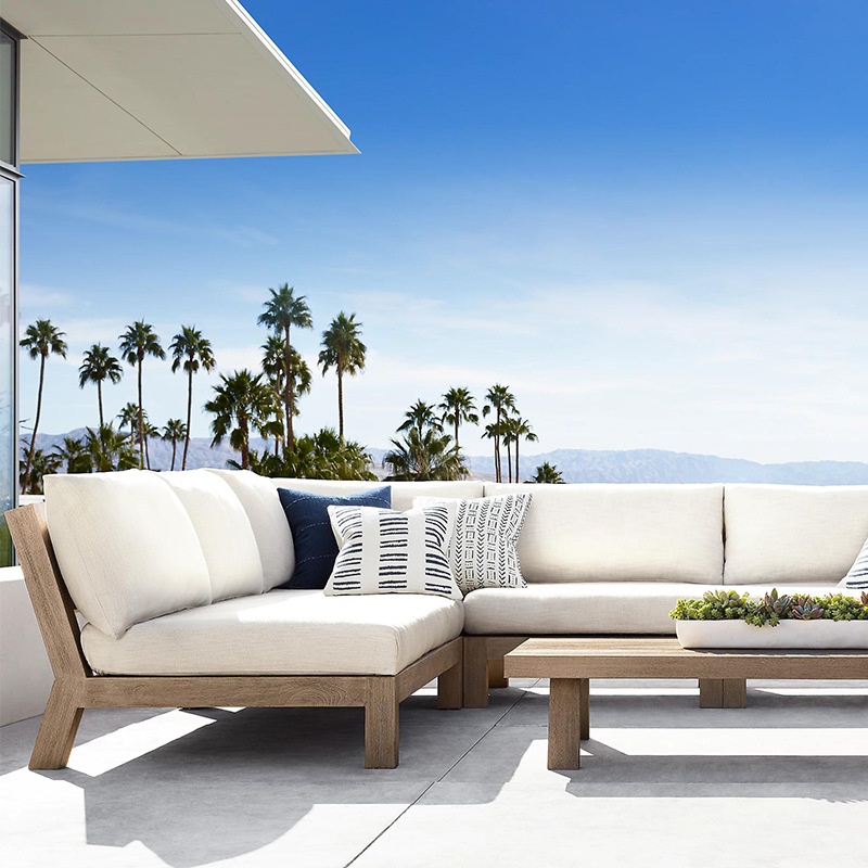 Outdoor Furniture Teak - Conjunto de Móveis de Jardim Moderno