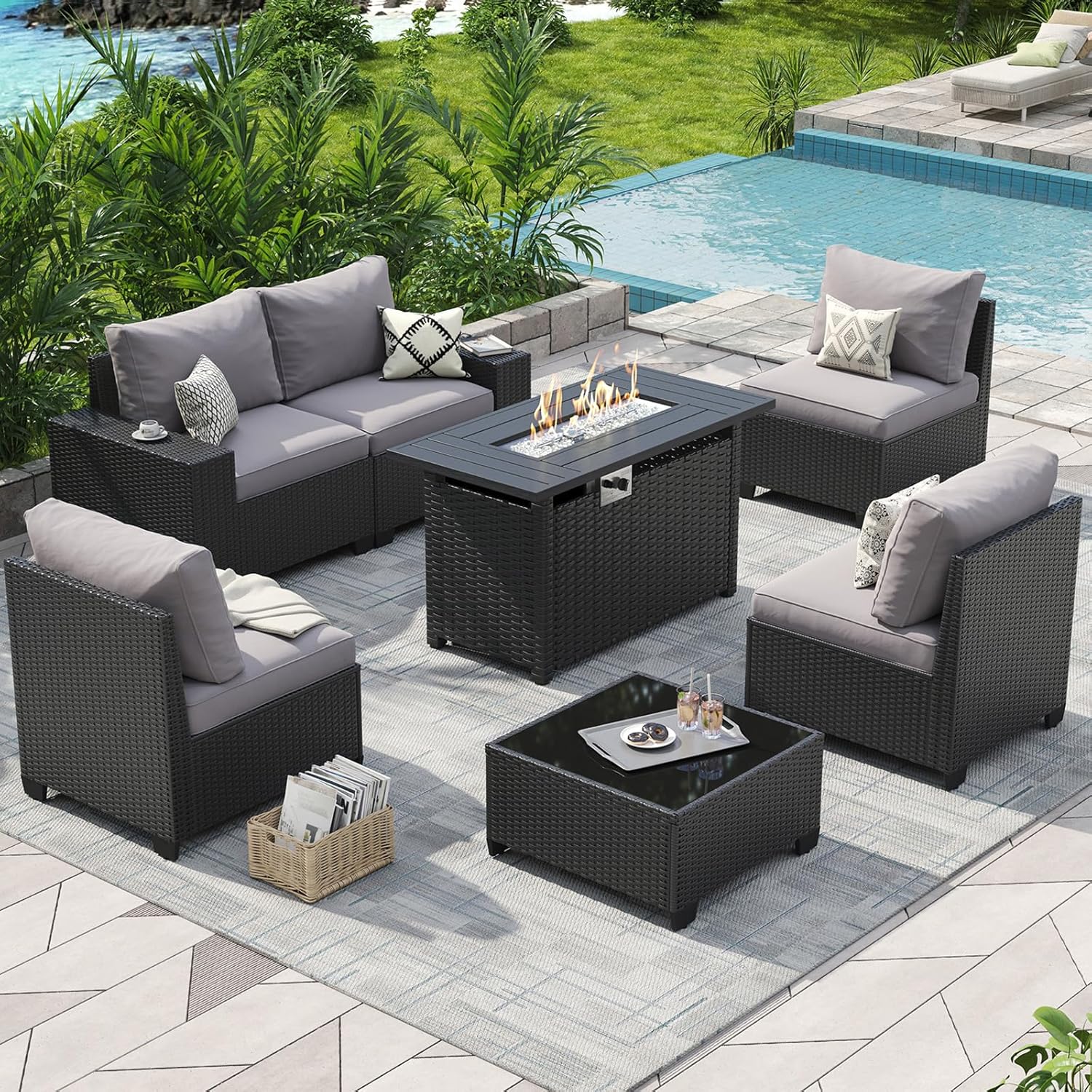 Outdoor Furniture Ideas - Conjunto de Móveis para Pátio Externo