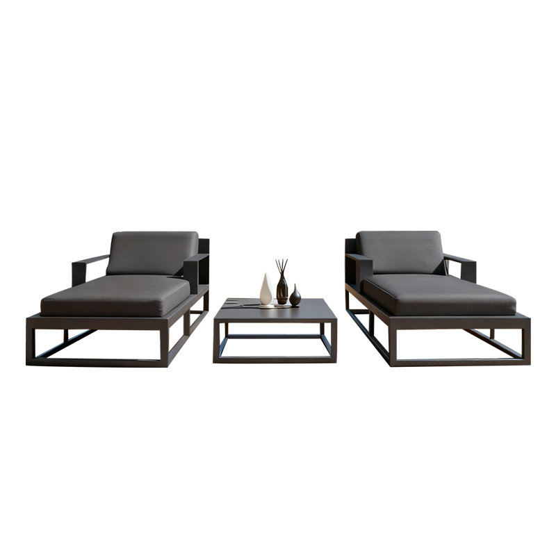 Deck Chair Lounger - Espreguiçadeira de alumínio para jardim, espreguiçadeira,