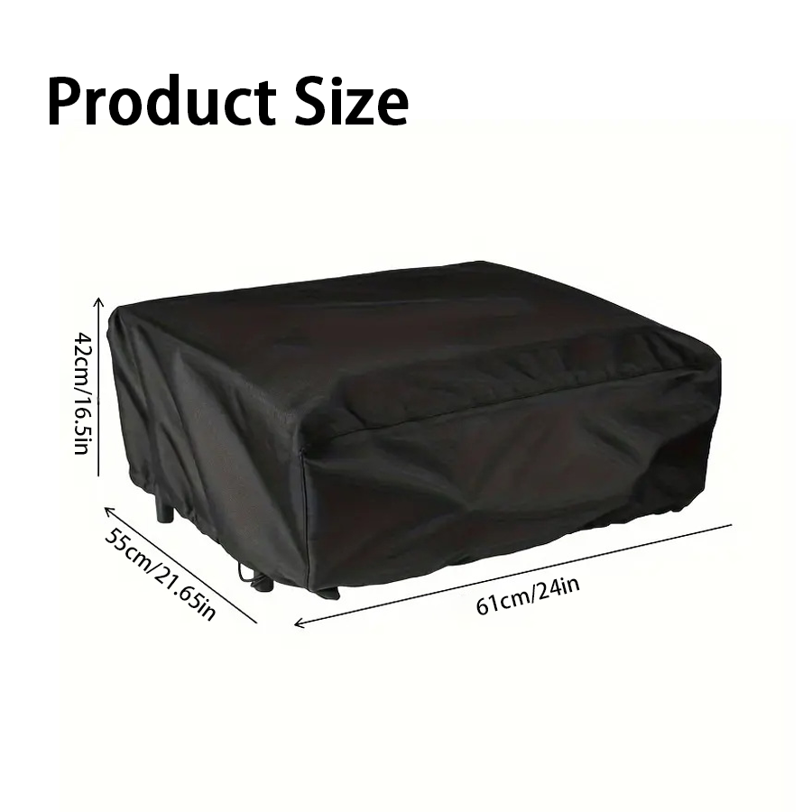 Outdoor Furniture Black - Capa Protetora Preta para Forno com