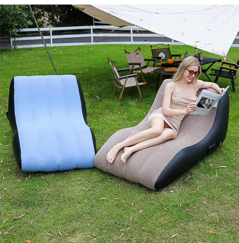 Espreguiçadeira inflável, espr - Deck Chair Lounger avaliação e preço