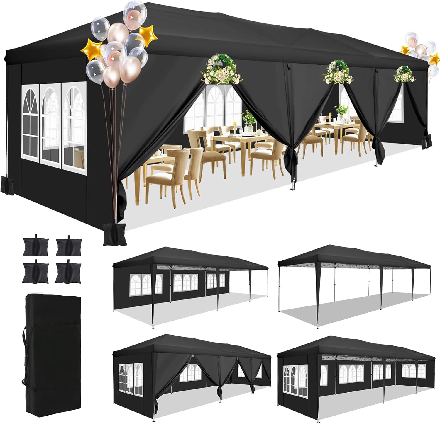 Tenda Pop Up 10x30 pés com 8 p - Gazebo Pop Up avaliação e preço