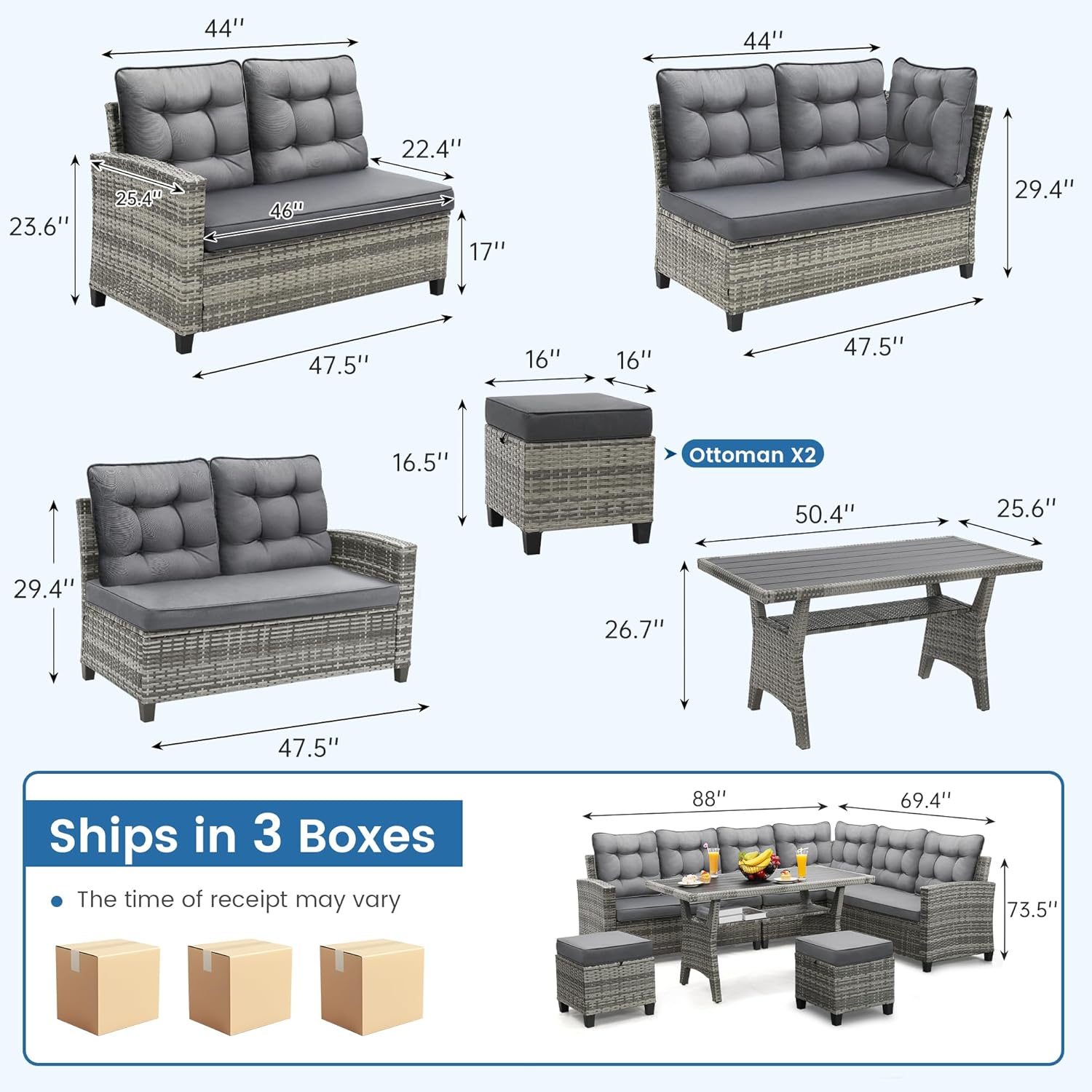 Conjunto de móveis para pátio  - Outdoor Furniture Ideas avaliação e preço