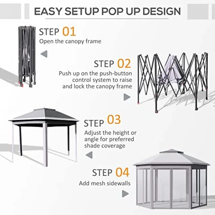 Tenda Gazebo Pop-Up 11' x 13'  - Gazebo Pop Up avaliação e preço