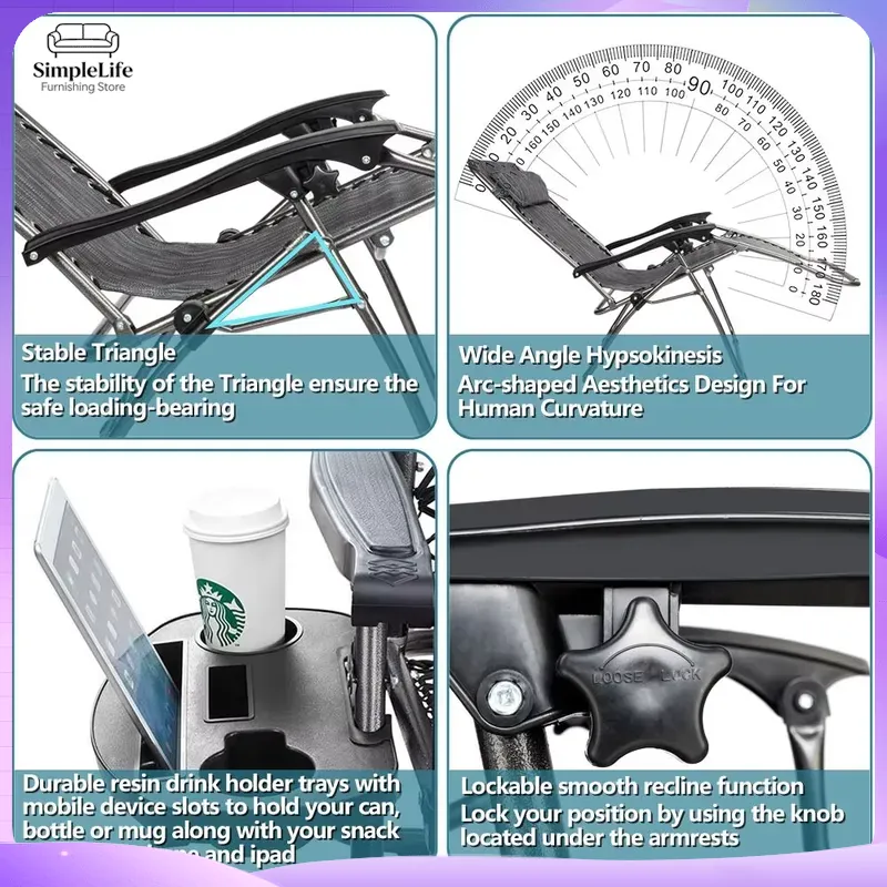 Cadeira de Gravidade Zero Infi - Deck Chair Lounger avaliação e preço