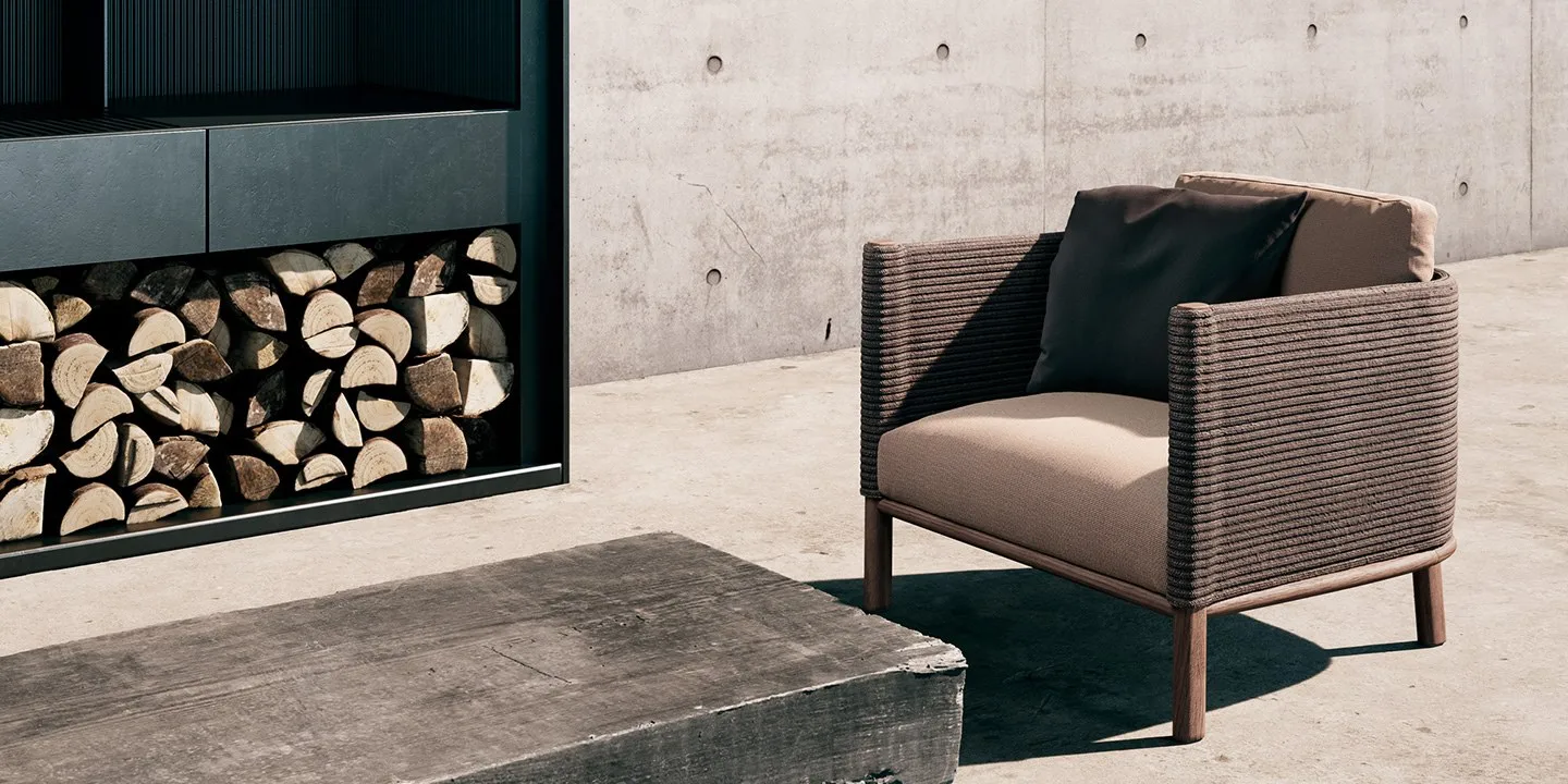 Sofá individual de madeira tec - Outdoor Furniture Teak avaliação e preço
