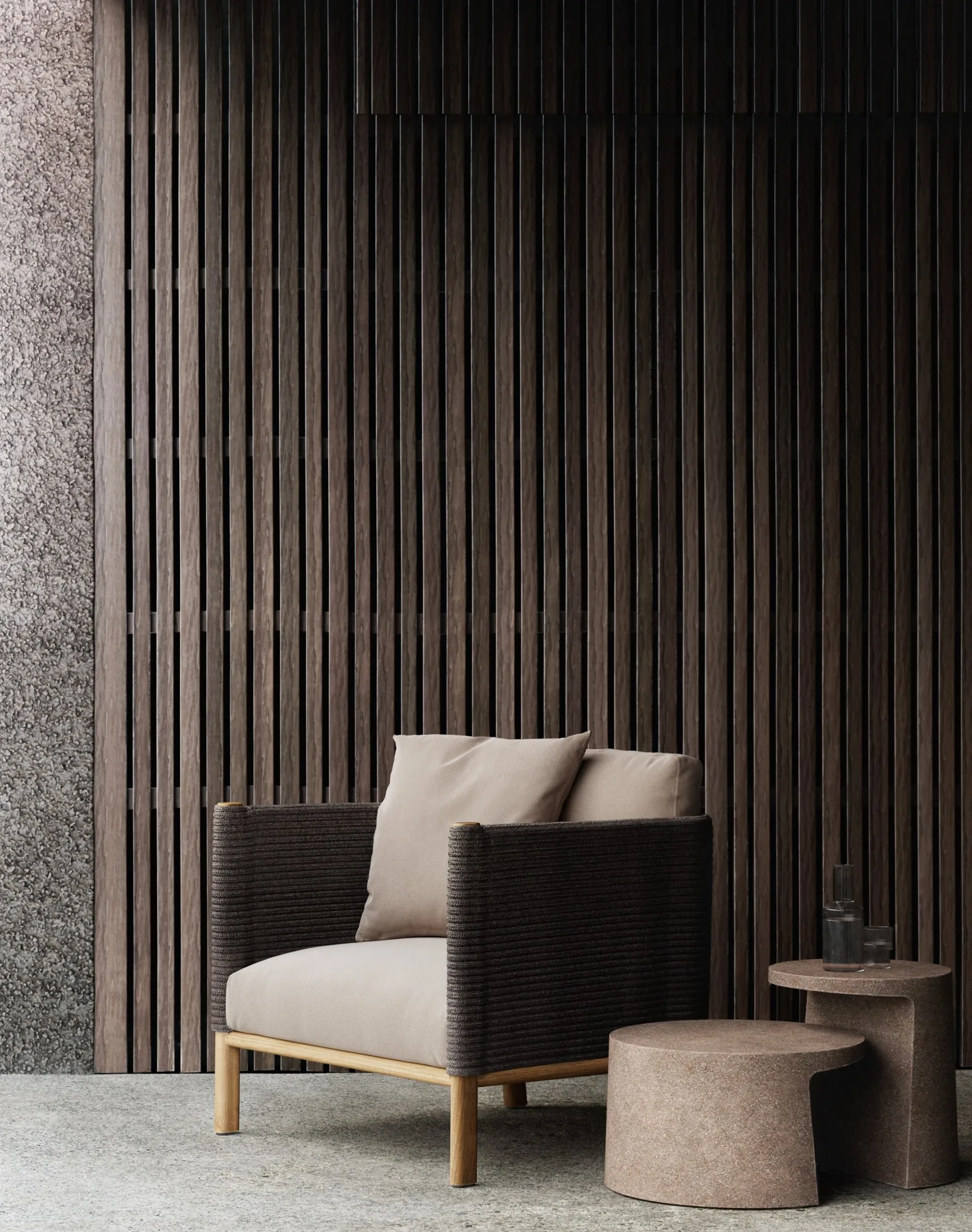 Sofá individual de madeira tec - Outdoor Furniture Teak avaliação e preço