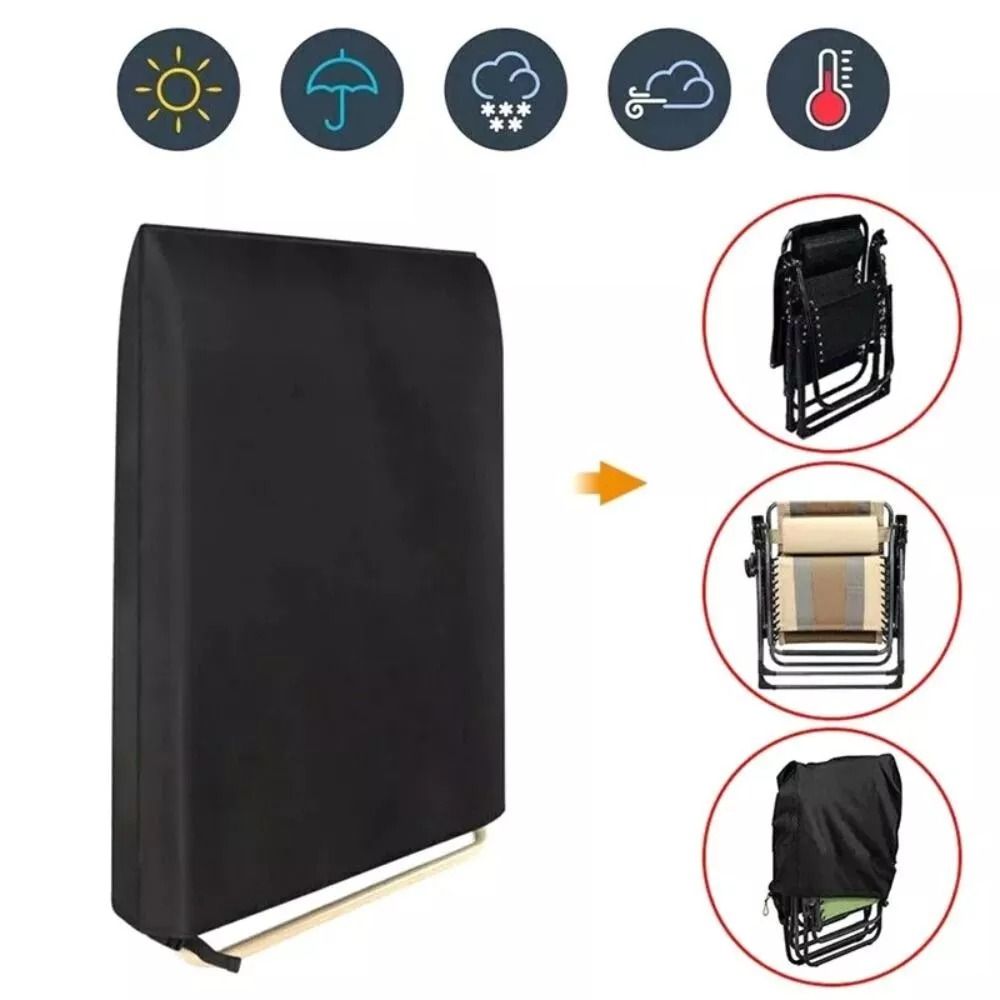 Capa de cadeira dobrável para  - Outdoor Furniture Black avaliação e preço