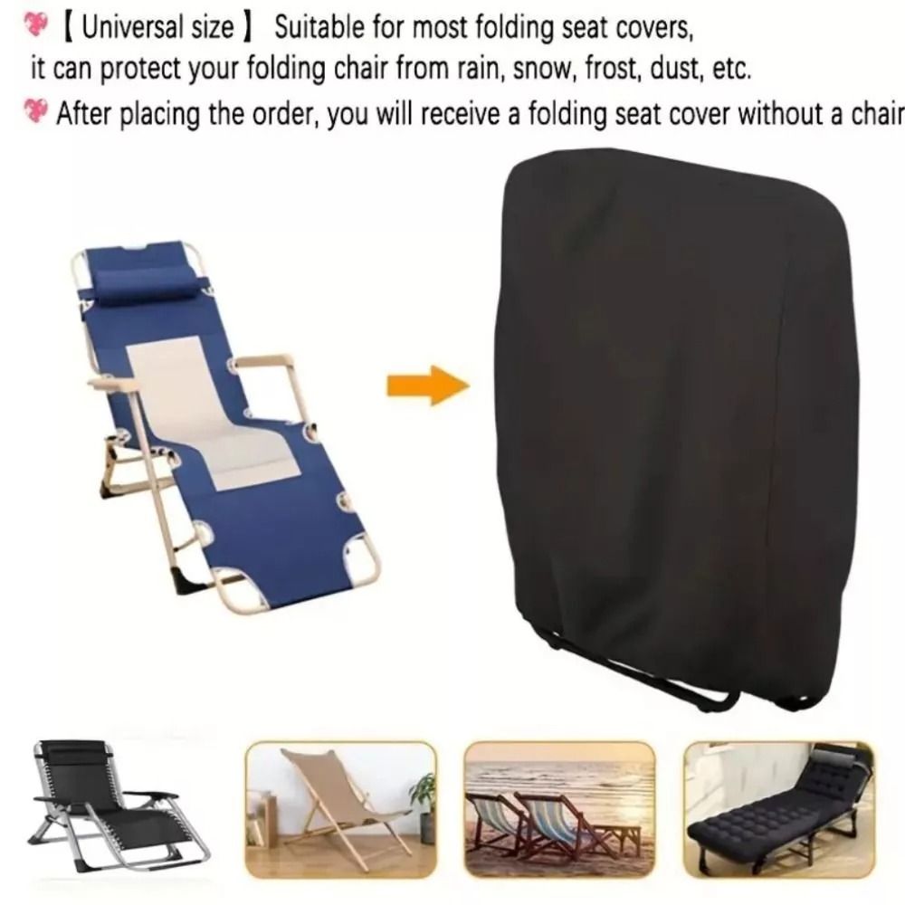 Capa de cadeira dobrável para  - Outdoor Furniture Black avaliação e preço