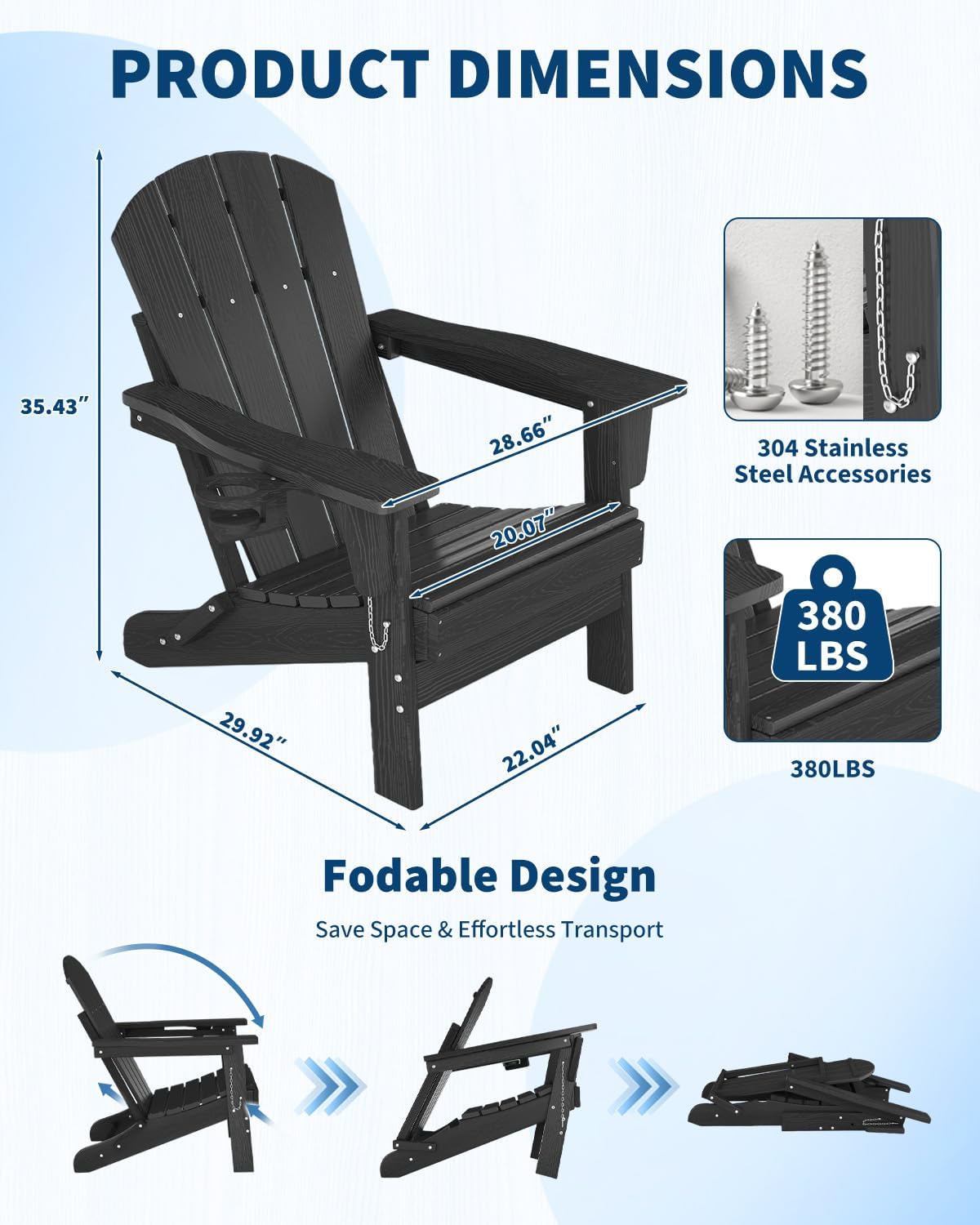 Cadeira Adirondack Dobrável em - Deck Chair Lounger avaliação e preço