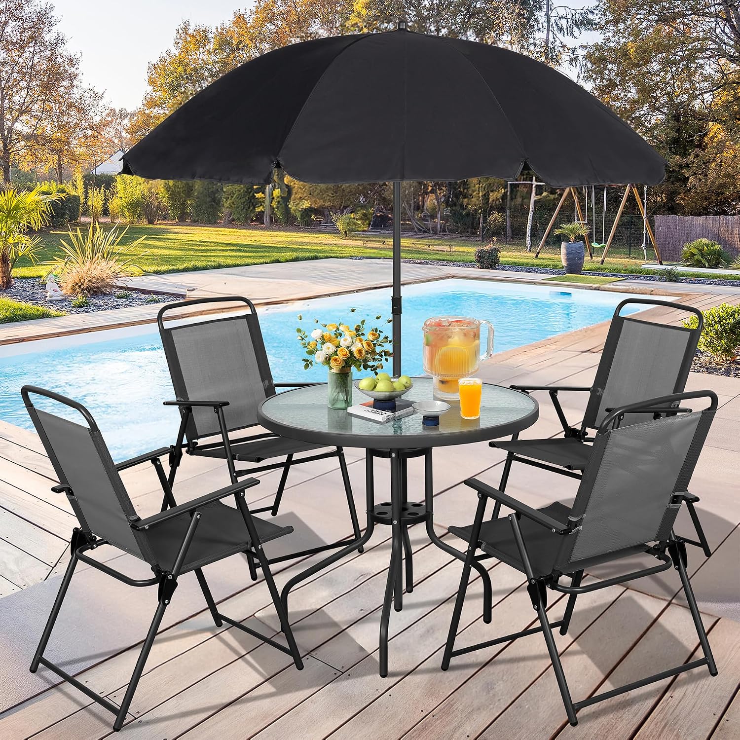 Conjunto de Jantar de Metal pa - Outdoor Furniture Polywood avaliação e preço