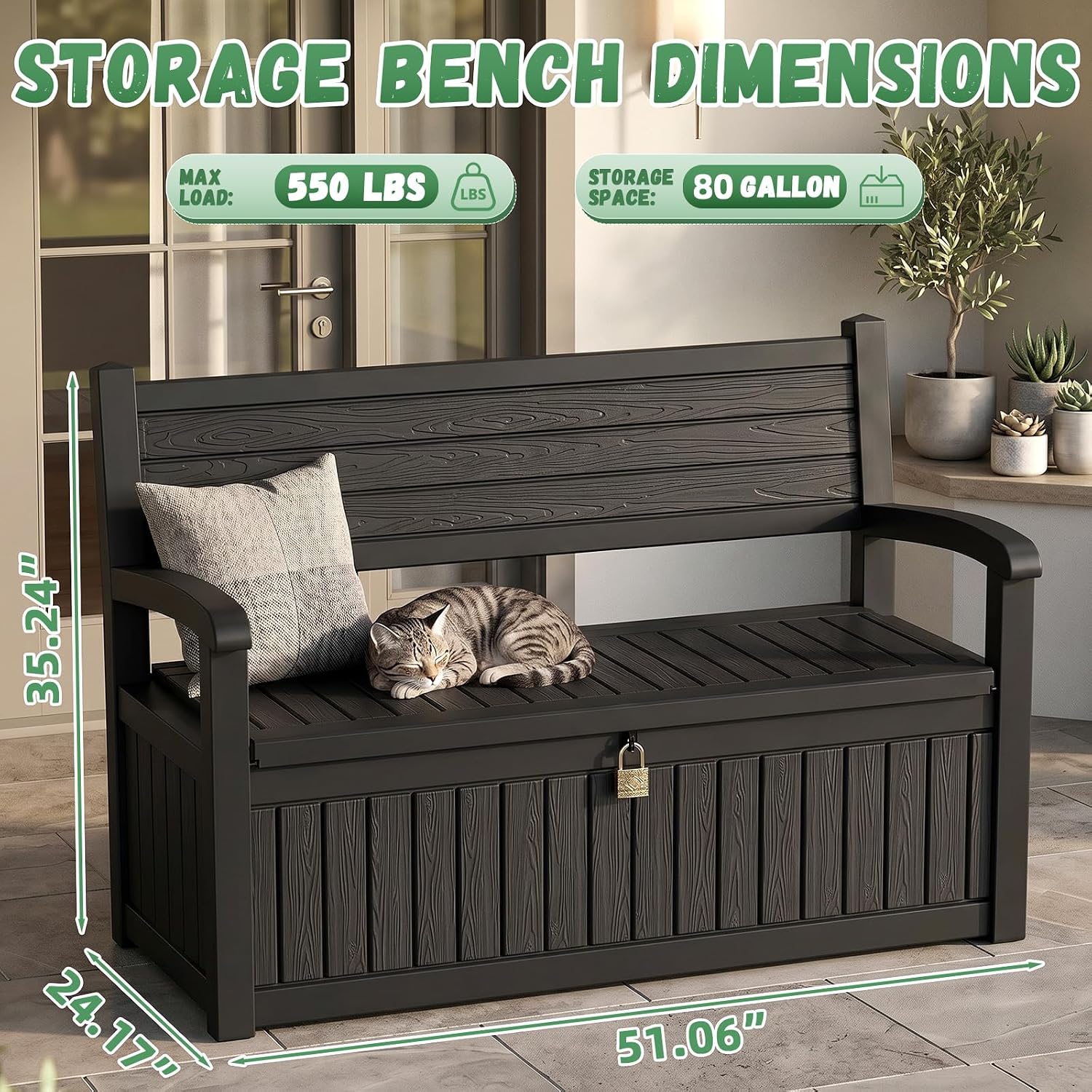 Grande Baú de Armazenamento Ex - Outdoor Furniture Black avaliação e preço