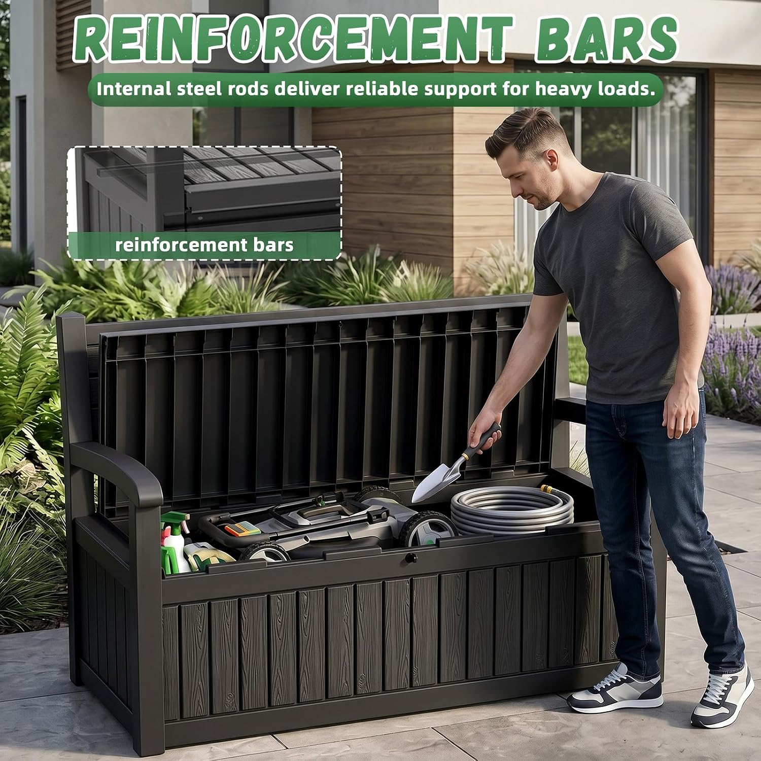 Grande Baú de Armazenamento Ex - Outdoor Furniture Black avaliação e preço