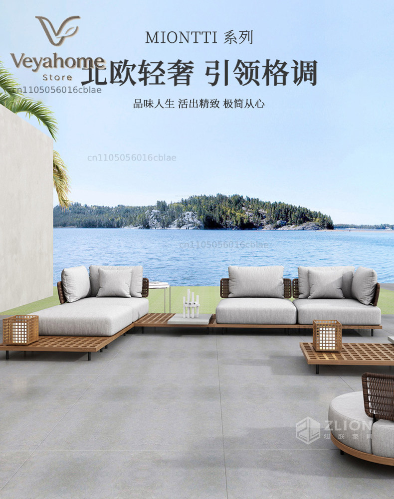 Sofá de teca para pátio extern - Outdoor Furniture Teak avaliação e preço