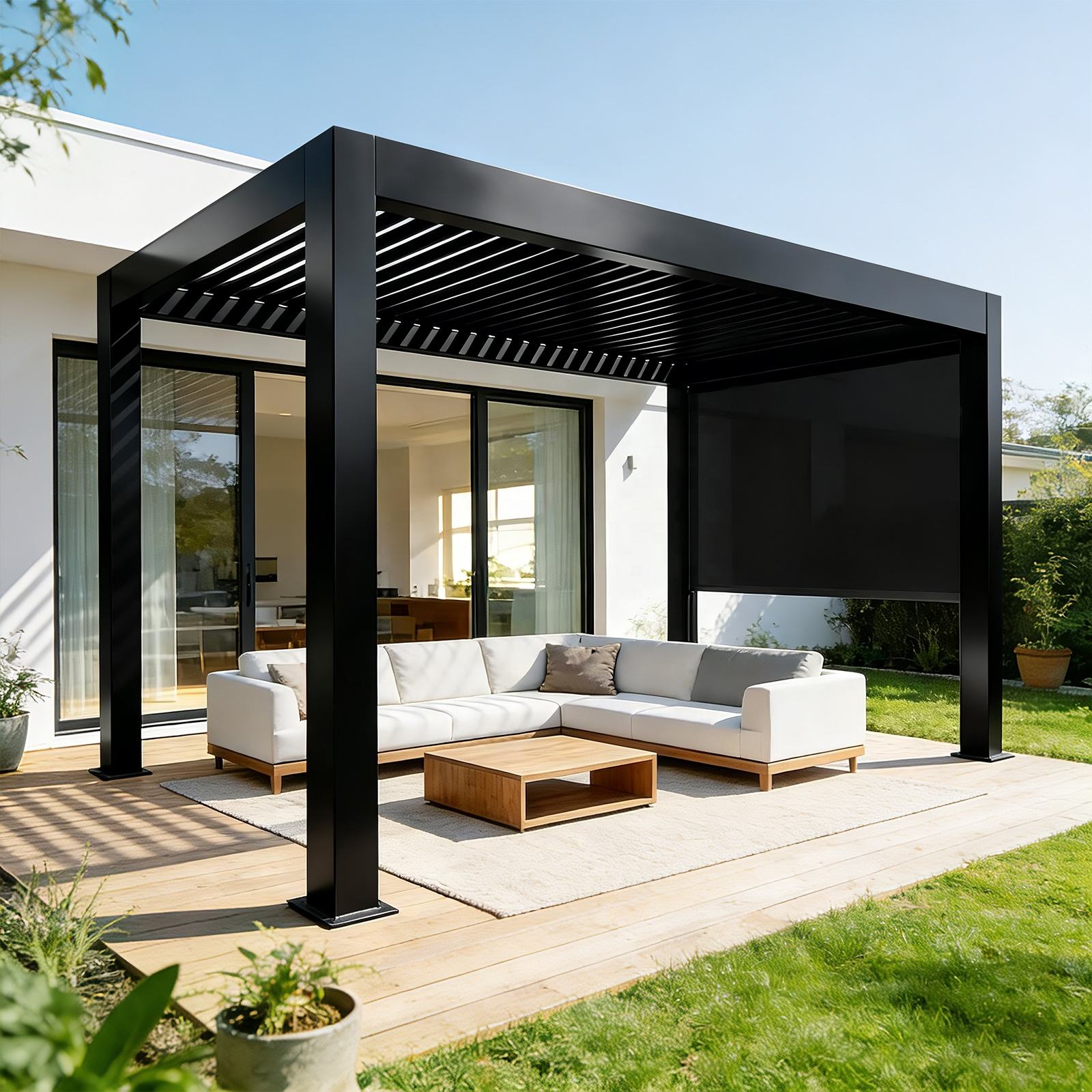 Pérgola de Alumínio Moderna co - Outdoor Furniture Ideas avaliação e preço