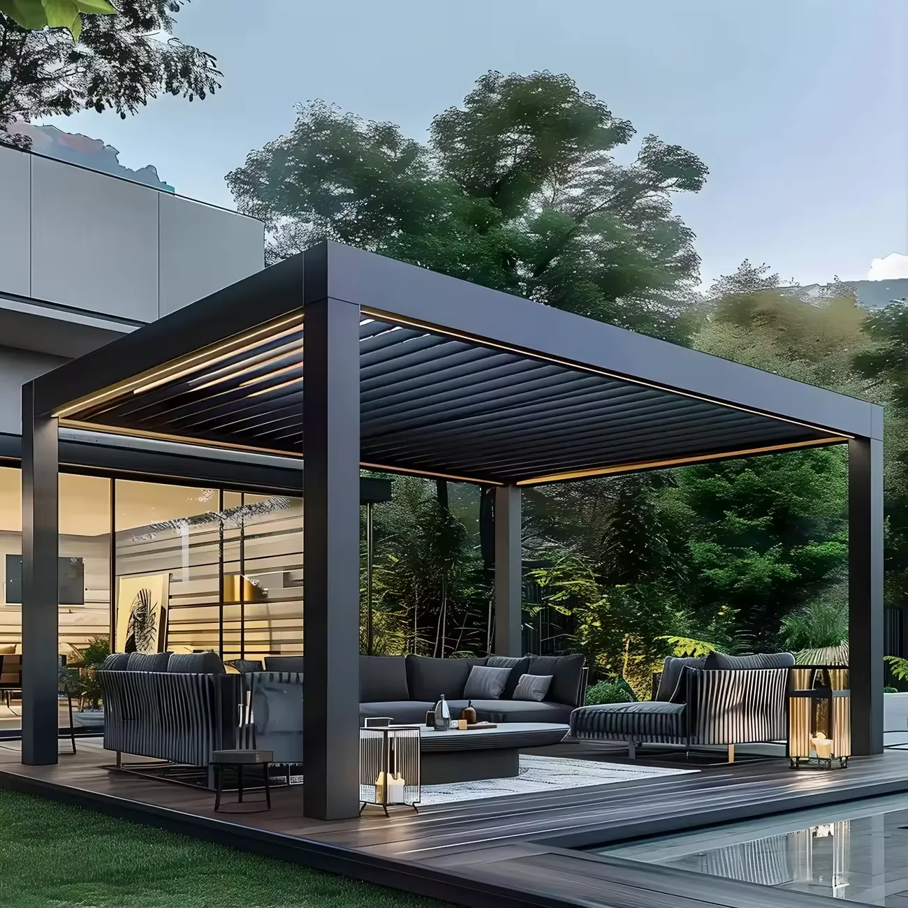 Pérgola de Alumínio Moderna co - Outdoor Furniture Ideas avaliação e preço