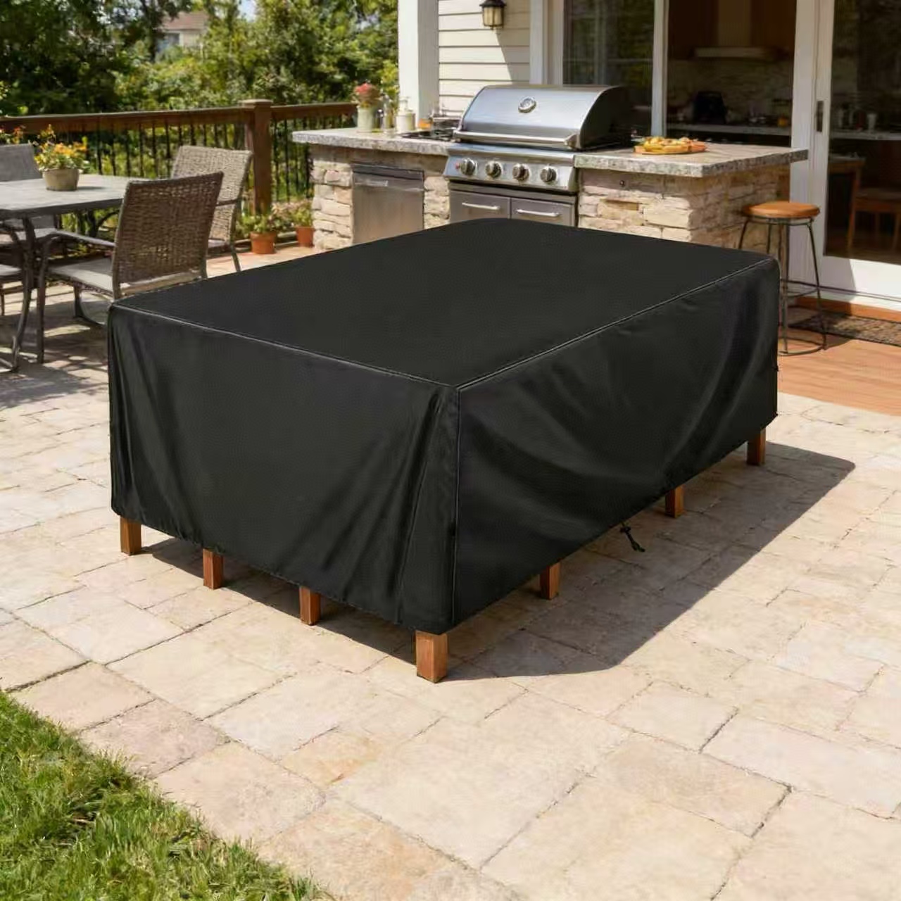 Tecido Oxford preto 210D, adeq - Outdoor Furniture Black avaliação e preço
