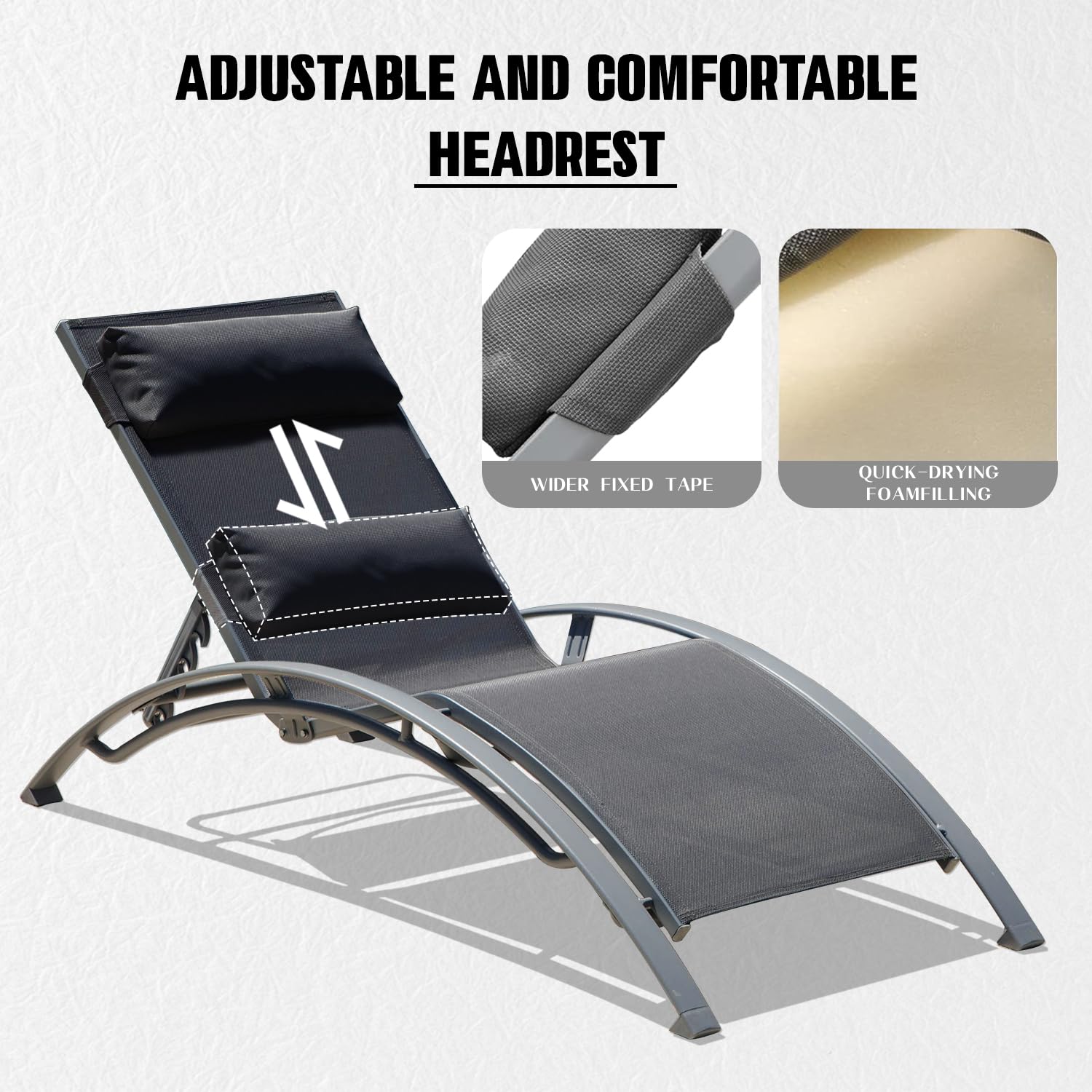 Conjunto de 2 espreguiçadeiras - Deck Chair Lounger avaliação e preço