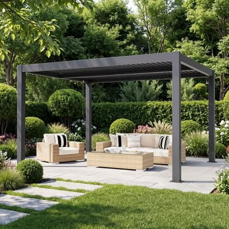 Pavilhão de alumínio para exte - Outdoor Furniture Ideas avaliação e preço