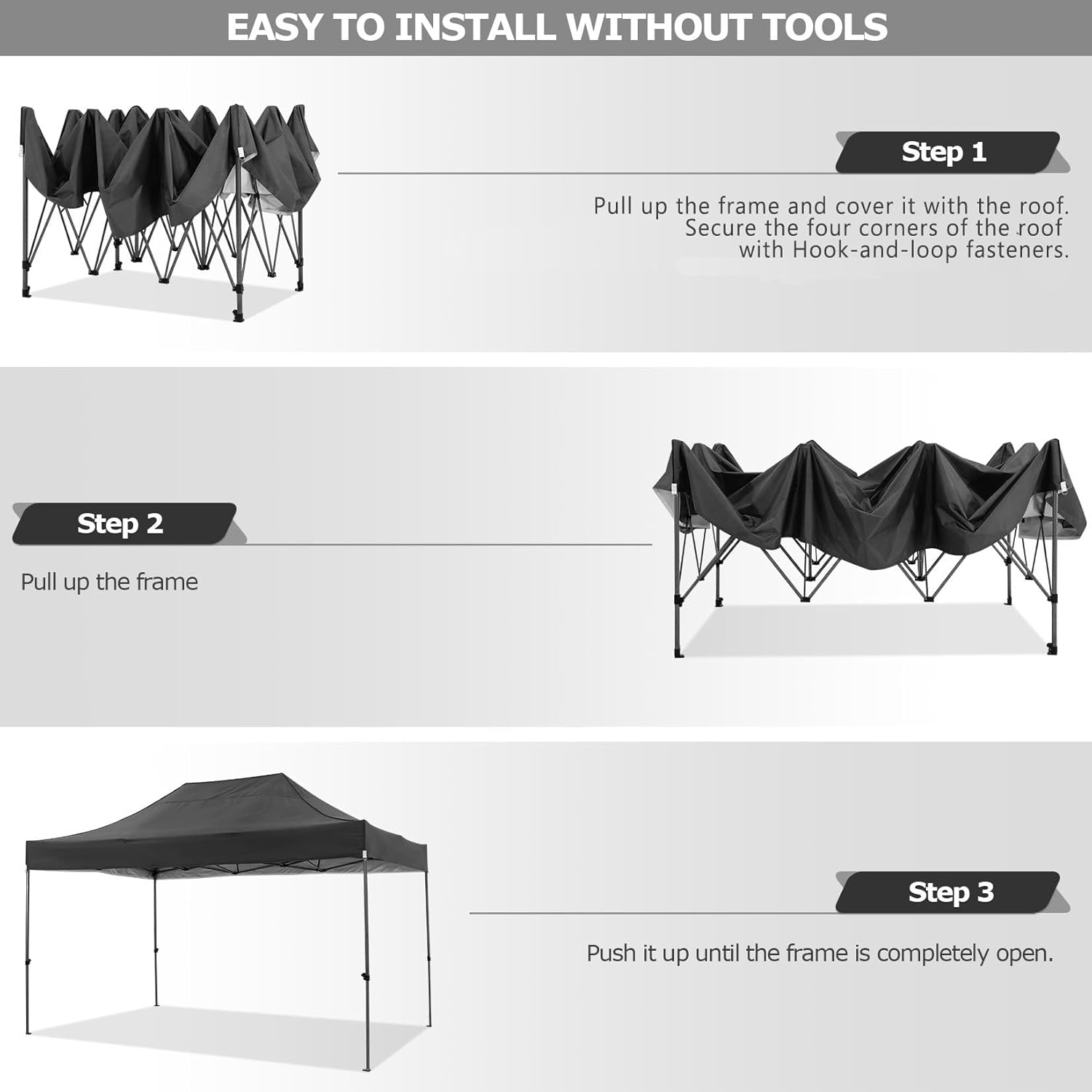 Tenda Pop Up 10x15FT com 4 Par - Gazebo Pop Up avaliação e preço