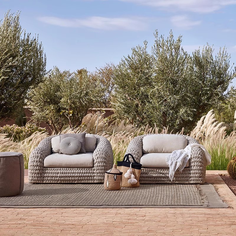 Conjunto de Sofá de Rattan HYS - Outdoor Furniture Teak avaliação e preço