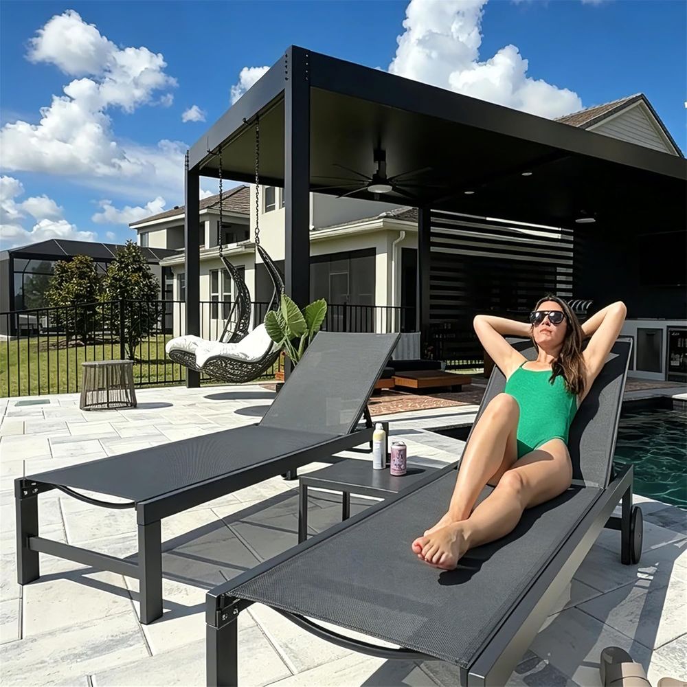 Conjunto de 4 Espreguiçadeiras - Deck Chair Lounger avaliação e preço