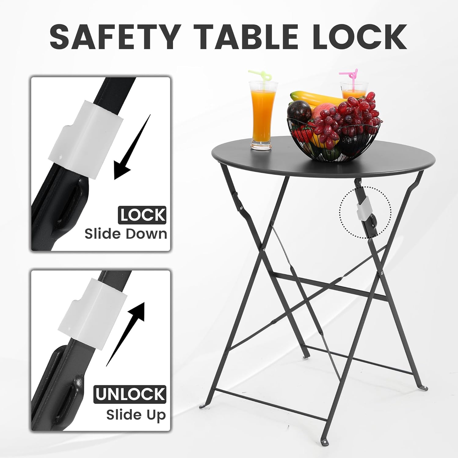 Conjunto de bistrô dobrável pr - Outdoor Furniture Small avaliação e preço
