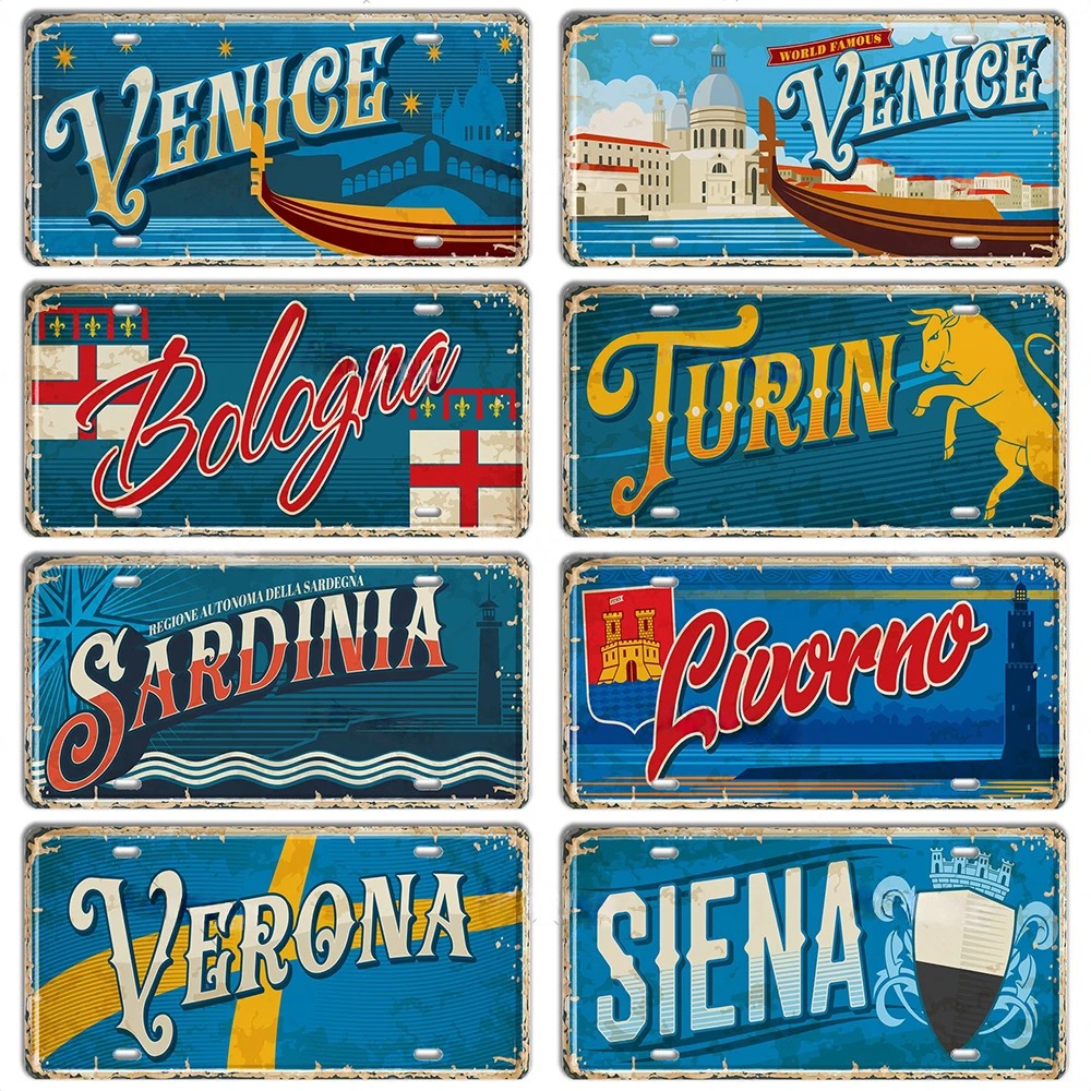 Placa de Metal Vintage Estilo  - Outdoor Furniture Italy avaliação e preço